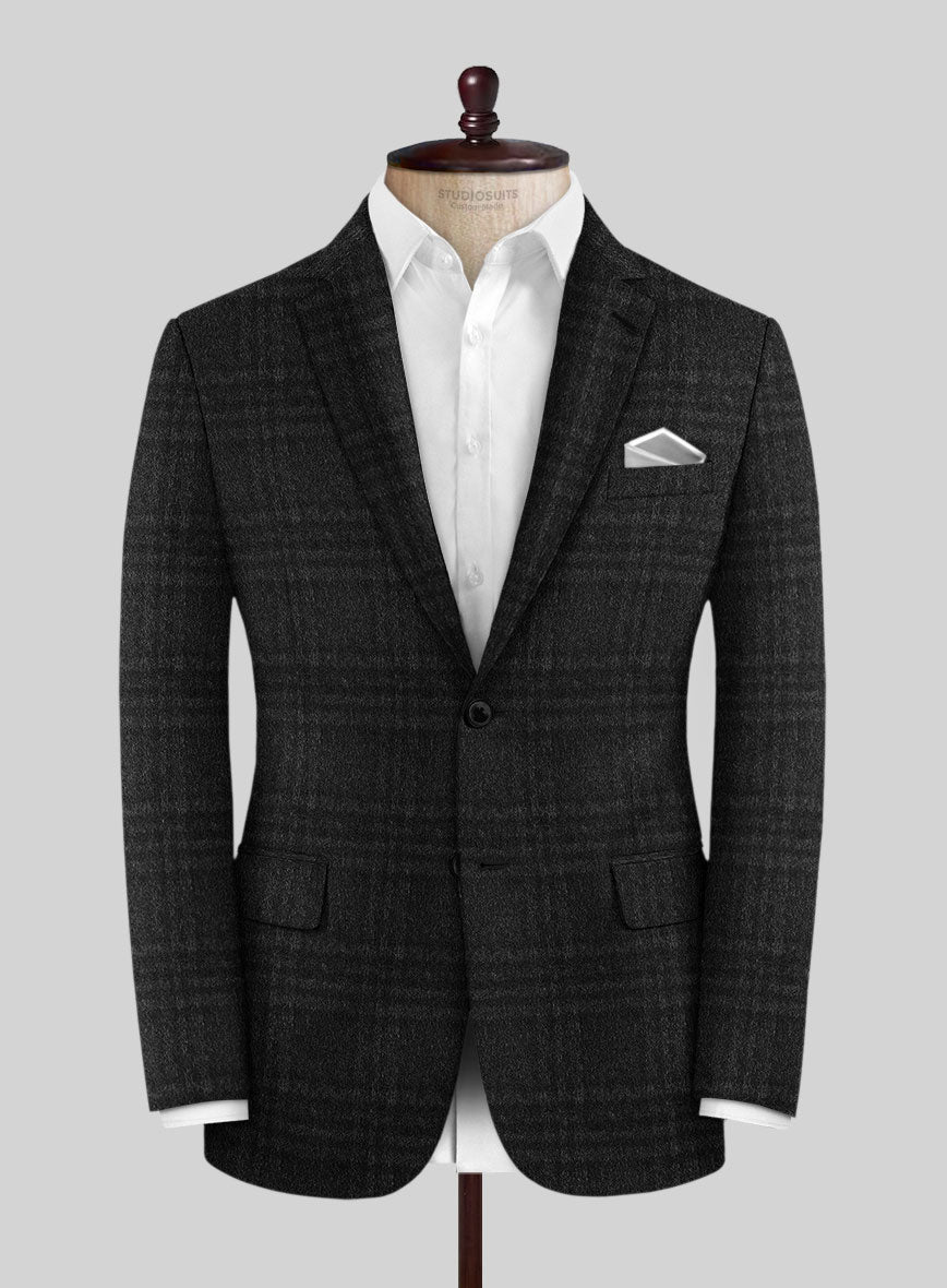 Black Franco Cashmere Jacket - StudioSuits