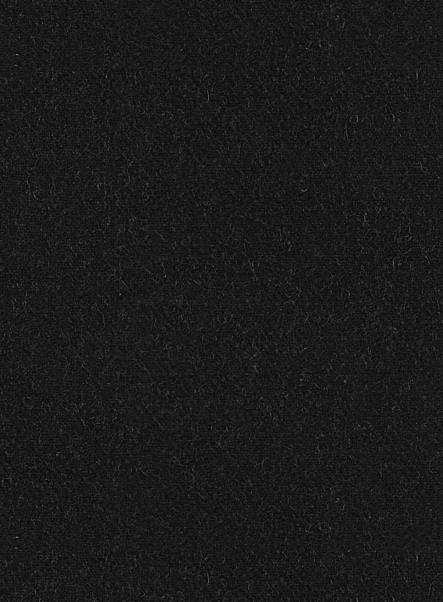 Black Heavy Tweed Pants - StudioSuits