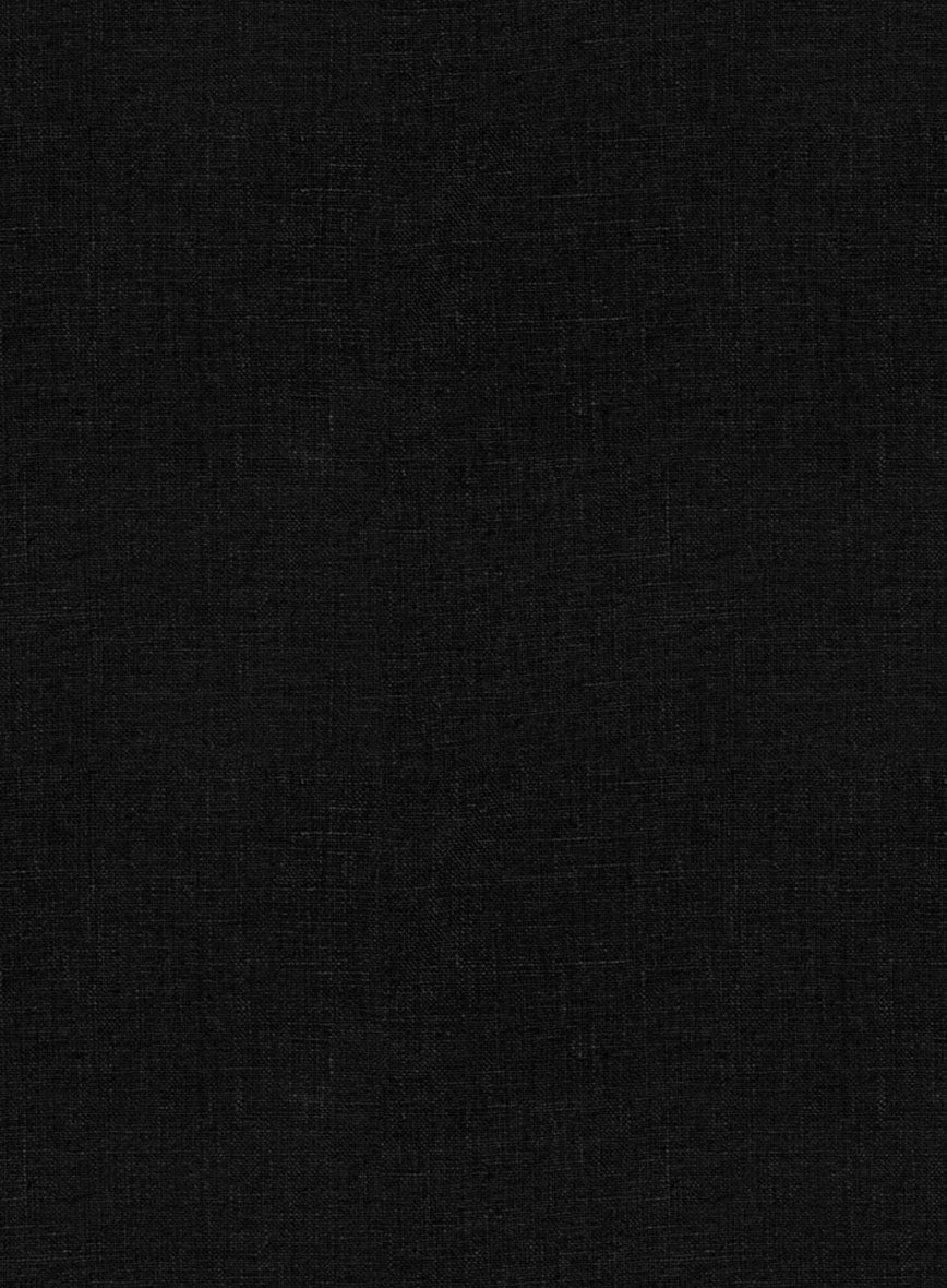 Black Linen Shorts - StudioSuits