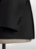 Black Merino Wool Manhattan Style Sports Coat - StudioSuits