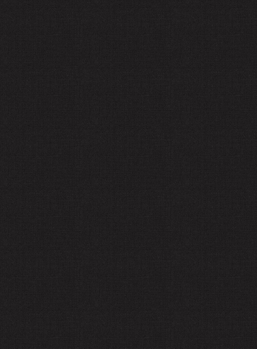 Black Merino Wool Suit - StudioSuits