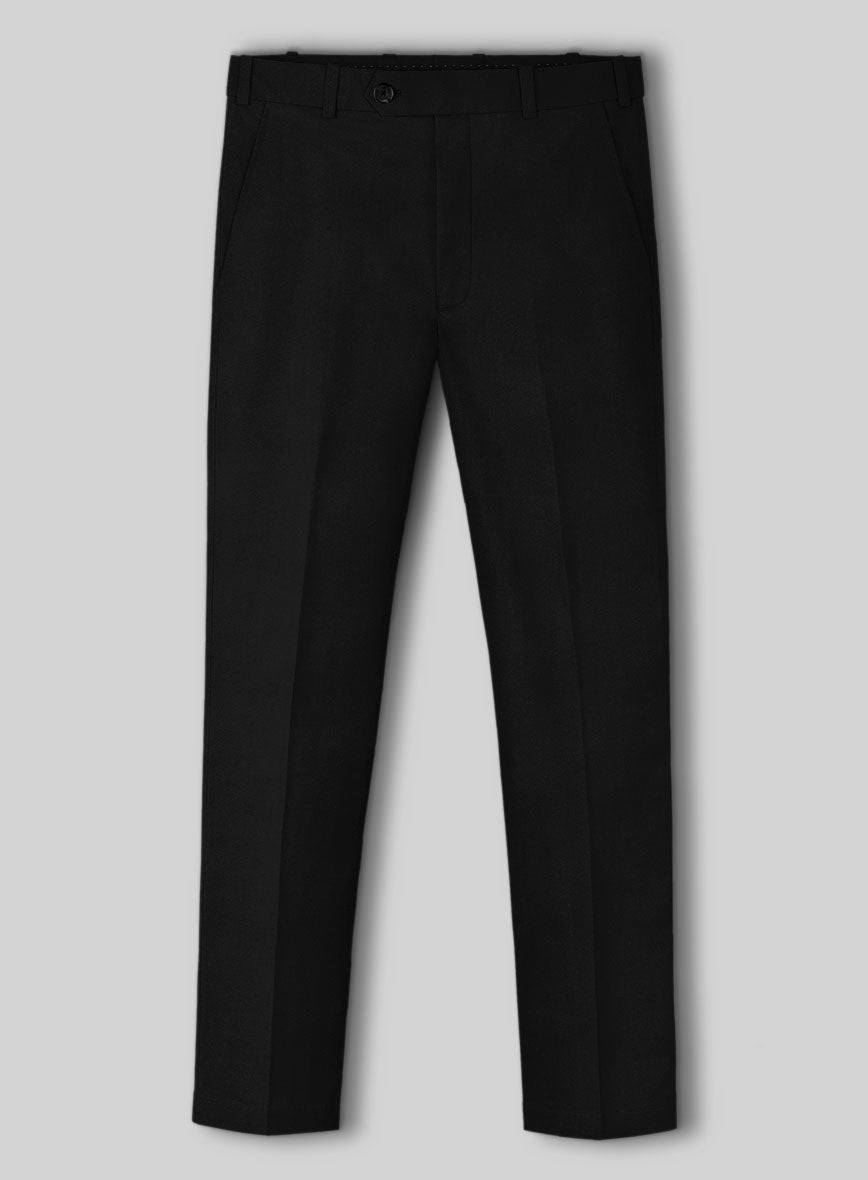 Black Napoli Stretch Light Weight Cotton Suit - StudioSuits
