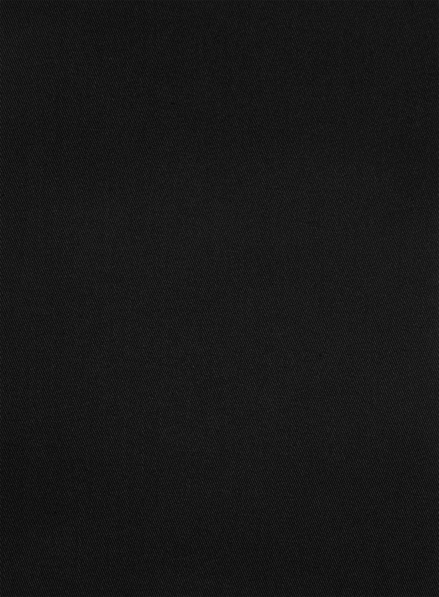 Black Napoli Stretch Light Weight Cotton Suit - StudioSuits