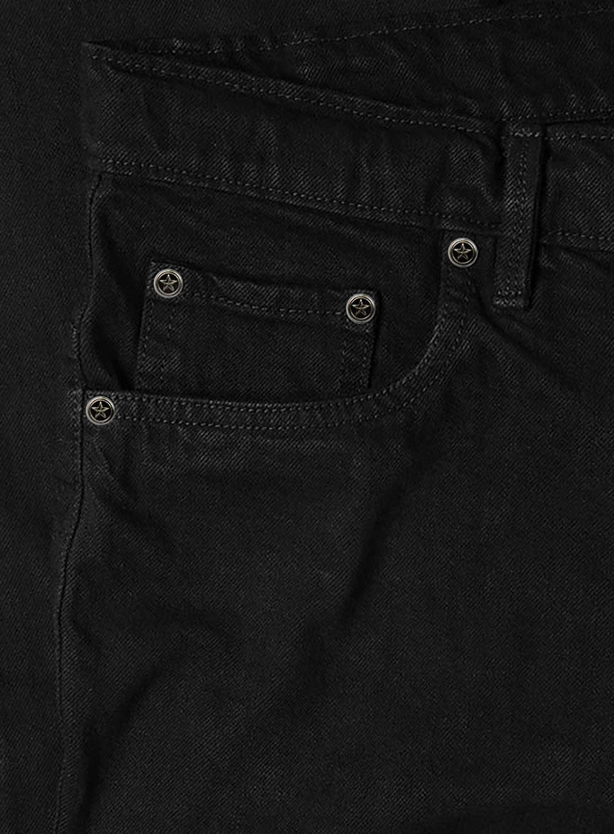 Black Overdyed Denim Jeans - StudioSuits