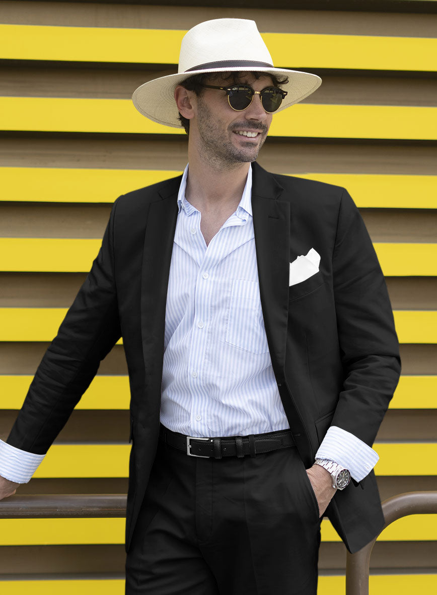 Black Stretch Chino Jacket - StudioSuits