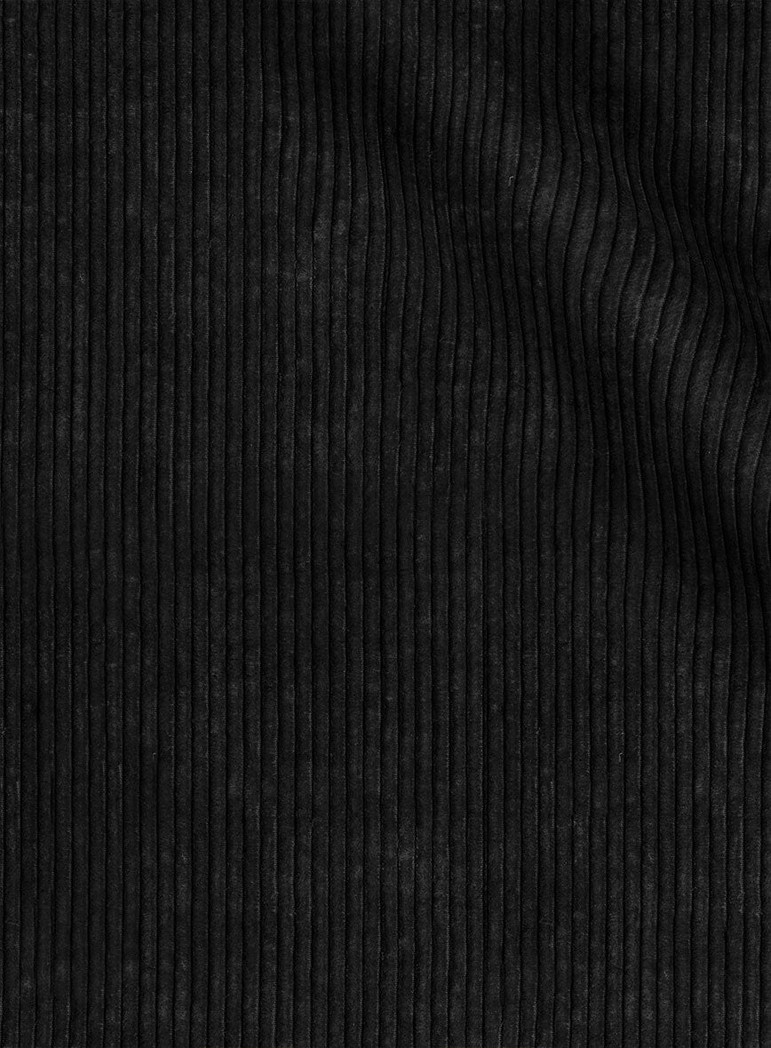 Black Thick Corduroy Pants - StudioSuits
