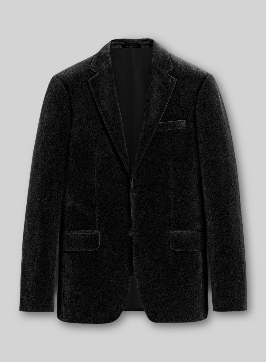 Black Velvet Jacket - StudioSuits