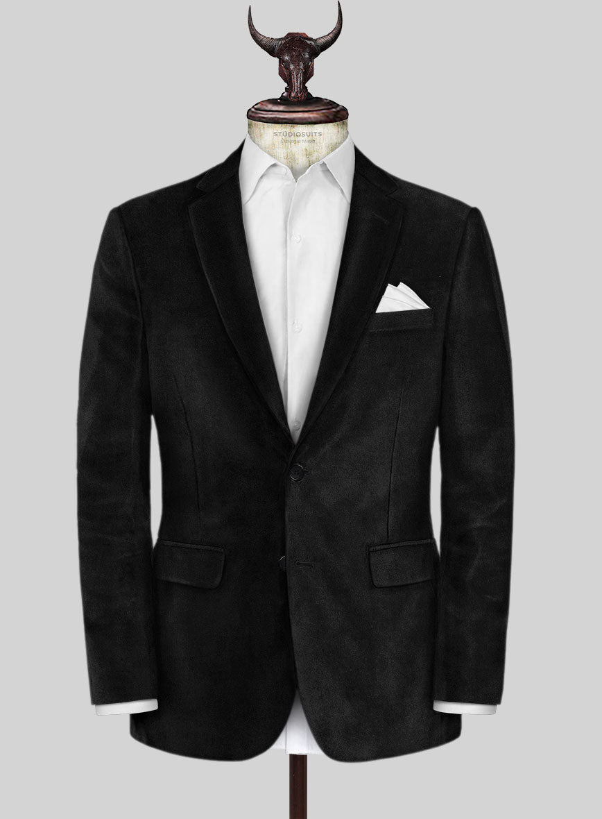 Black Velvet Jacket - StudioSuits