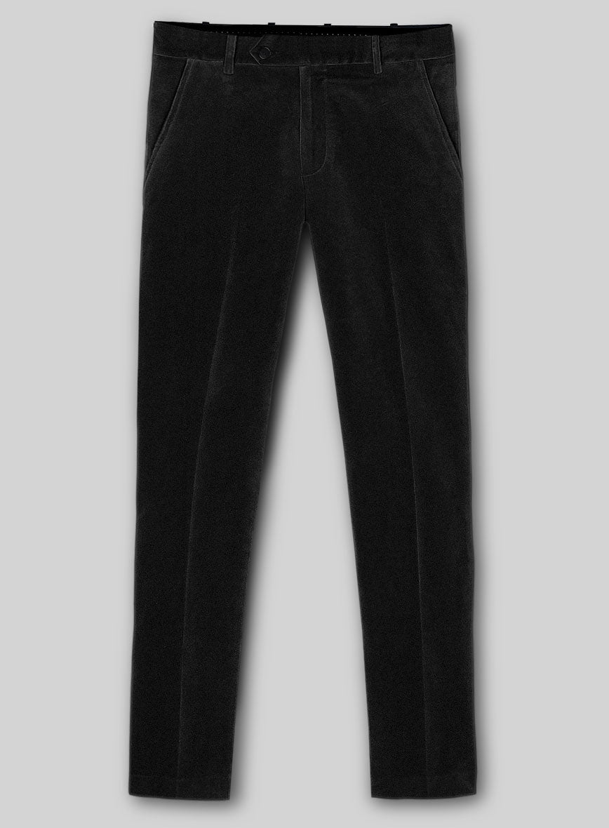 Black Velvet Pants - StudioSuits