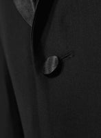 Black Wool Tuxedo Jacket - StudioSuits