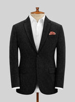 Black Flecks Donegal Tweed Jacket - StudioSuits