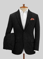 Black Flecks Donegal Tweed Suit - StudioSuits