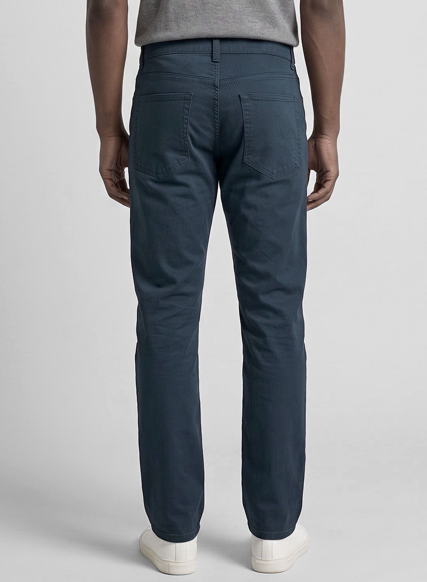 Blue Stretch Chino Jeans - StudioSuits
