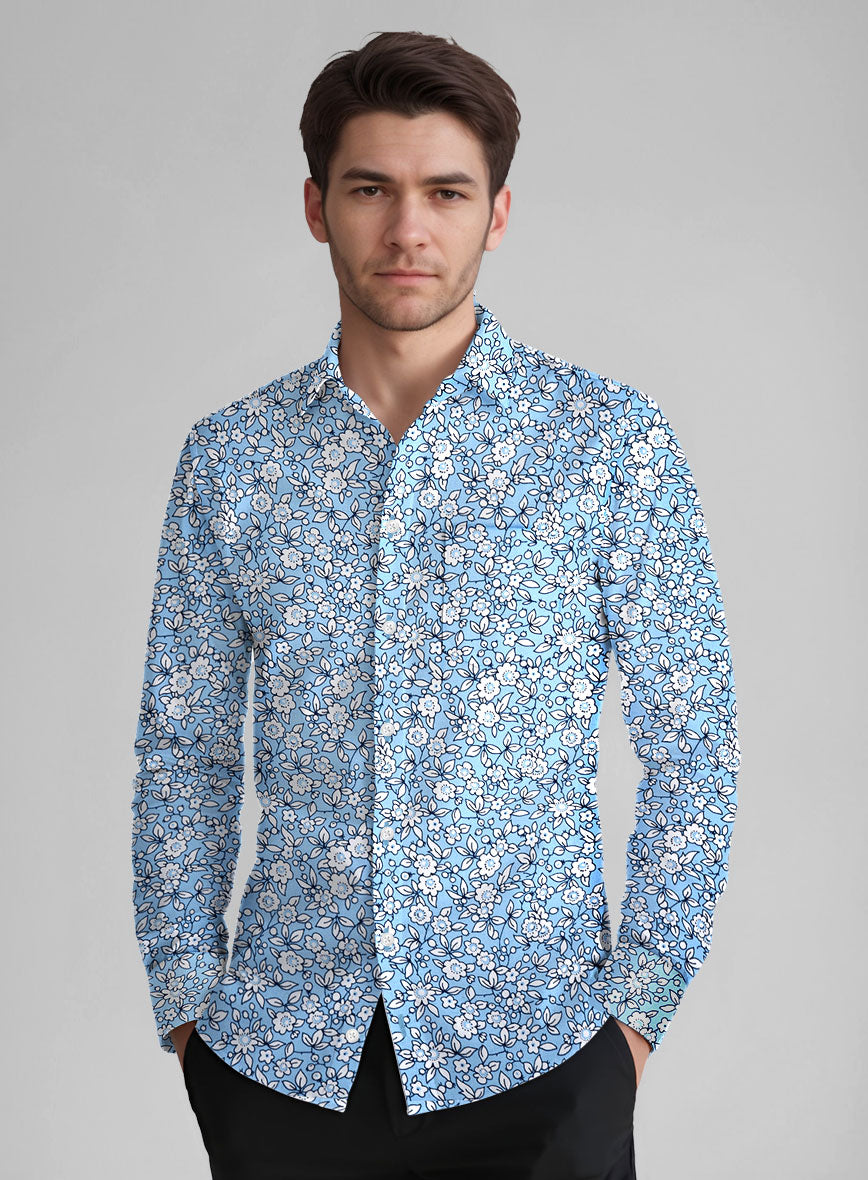 Bluebelle Cotton Lycra Shirt - StudioSuits