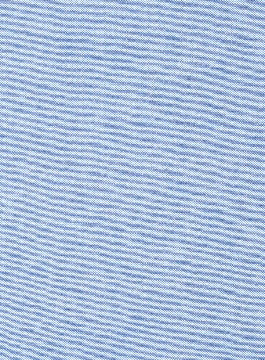 Blue Crest Dobby Cotton Shirt - StudioSuits