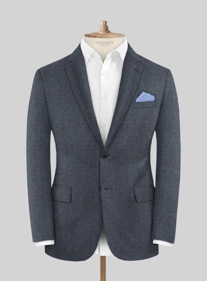 Blue Denim Cashmere Jacket - StudioSuits