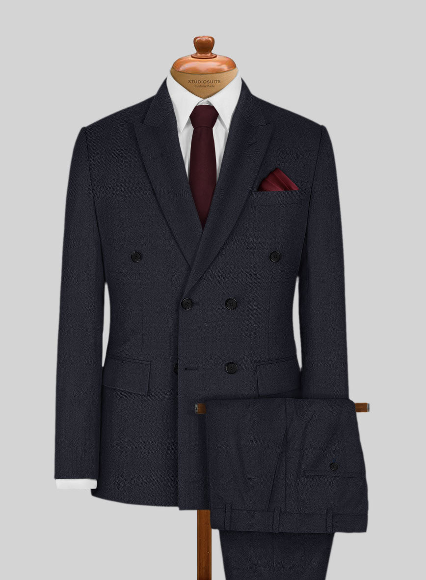 Blue Merino Wool Suit - StudioSuits