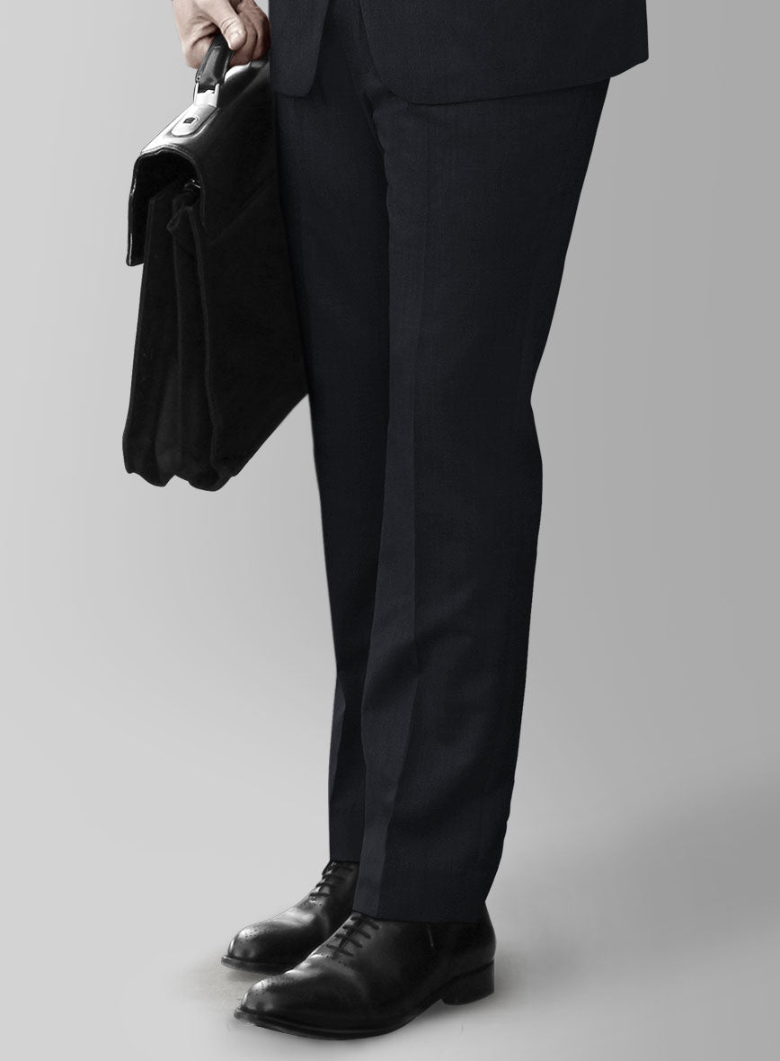 Blue Merino Wool Pants - StudioSuits