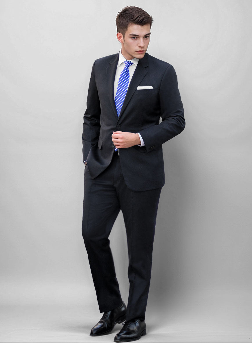 Blue Merino Wool Suit - StudioSuits