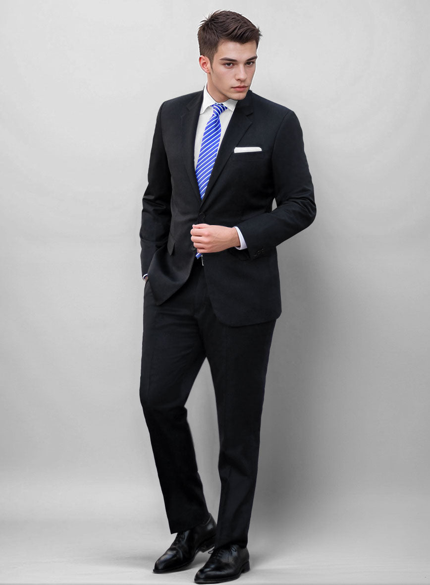 Blue Merino Wool Suit - StudioSuits