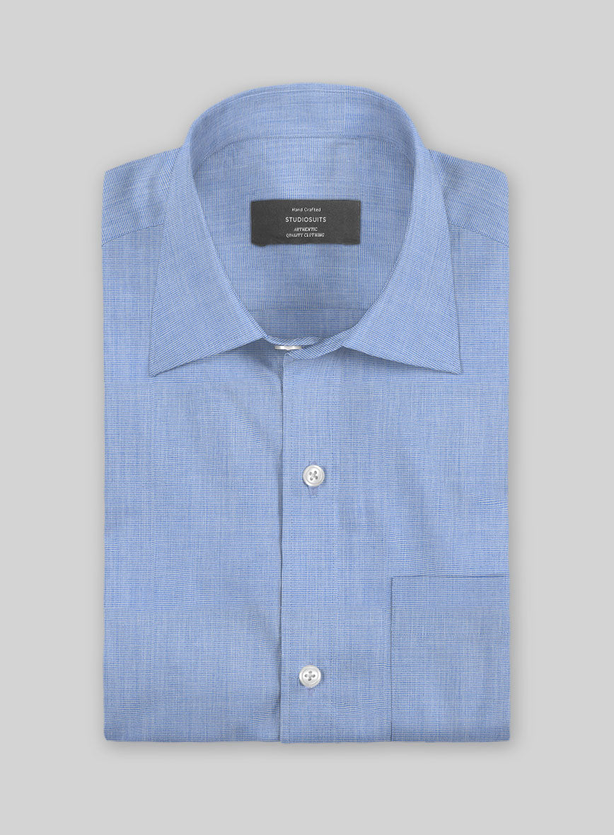Blue Mirage Cotton Shirt - StudioSuits