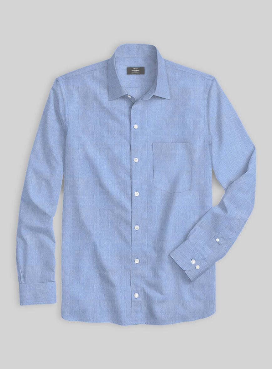 Blue Mirage Cotton Shirt - StudioSuits
