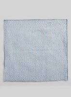 Pocket Square - Blue Seersucker - StudioSuits