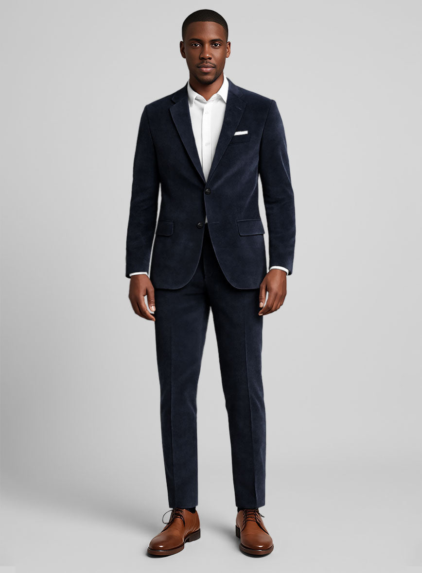 Blue Velvet Suit - StudioSuits
