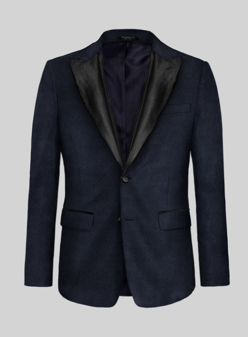 Blue Velvet Tuxedo Jacket - StudioSuits
