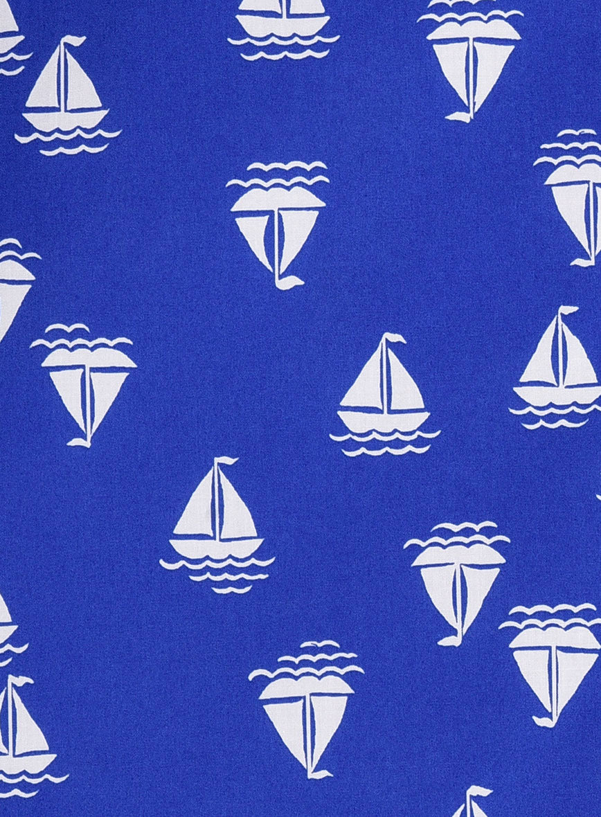 Blue Voyage Cotton Shirt - StudioSuits