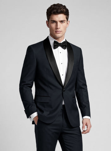 Blue Wool Tuxedo - StudioSuits
