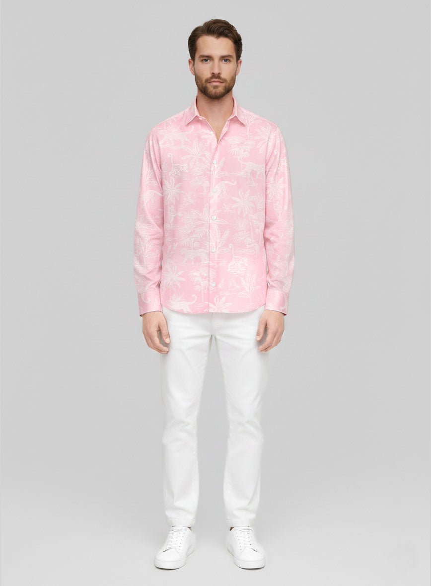 Blush Safari Cotton Shirt - StudioSuits