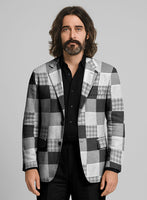 Black & White Madras Patchwork Jacket - StudioSuits