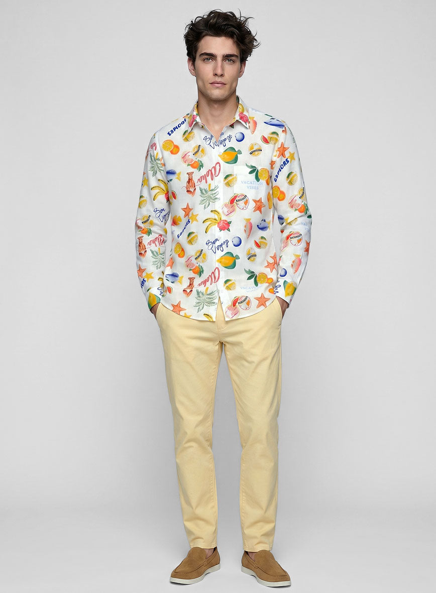 Bon Voyage Cotton Lycra Shirt - StudioSuits