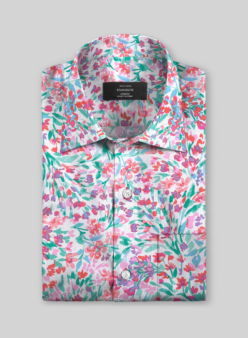 Botani Burst Cotton Shirt - StudioSuits