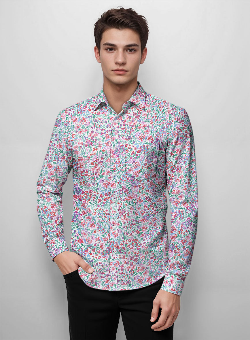 Botani Burst Cotton Shirt - StudioSuits