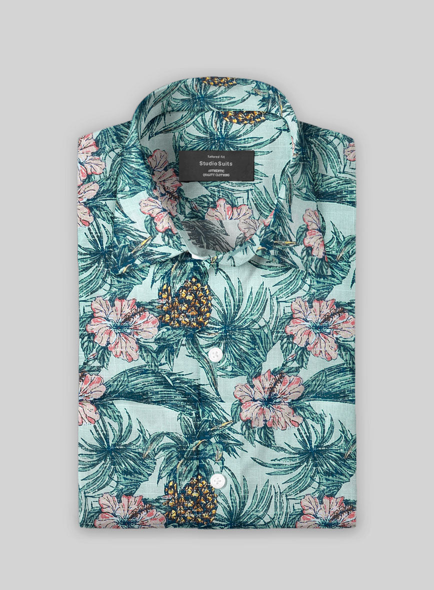 Botanical Retreat Cotton Shirt - StudioSuits