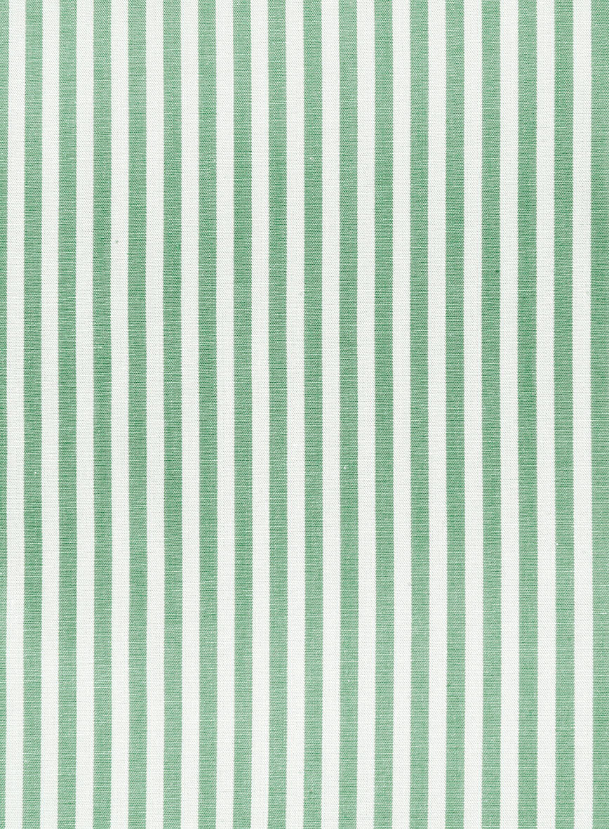 Botanic Stripe Cotton Shirt - StudioSuits