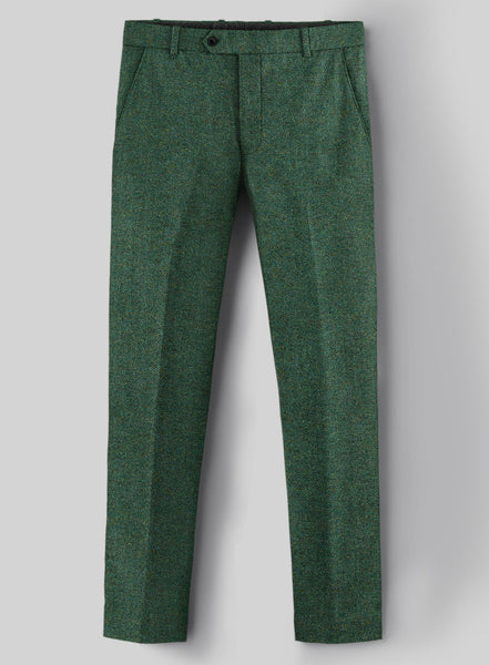 Bottle Green Herringbone Tweed Pants – StudioSuits