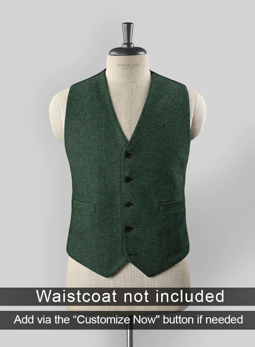 Bottle Green Tweed Suit – StudioSuits