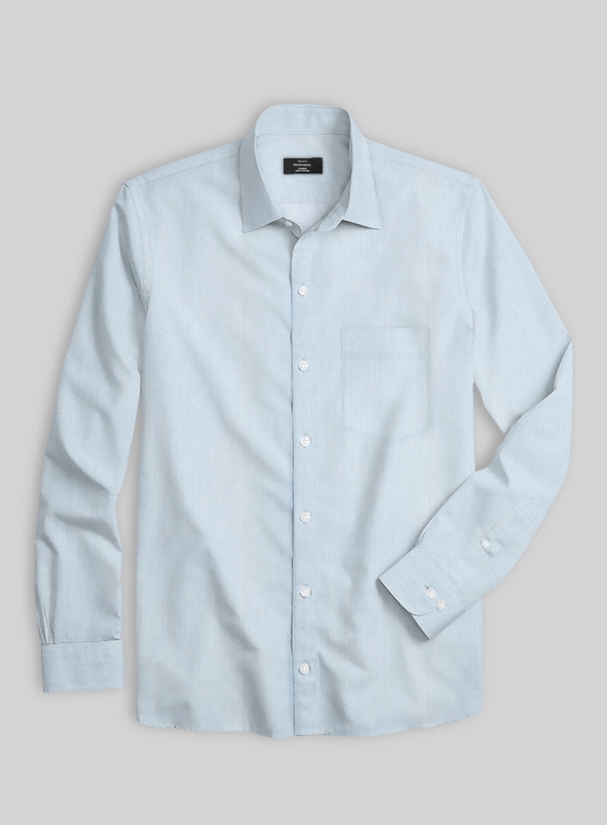 Breeze Blue Cotton Shirt - StudioSuits