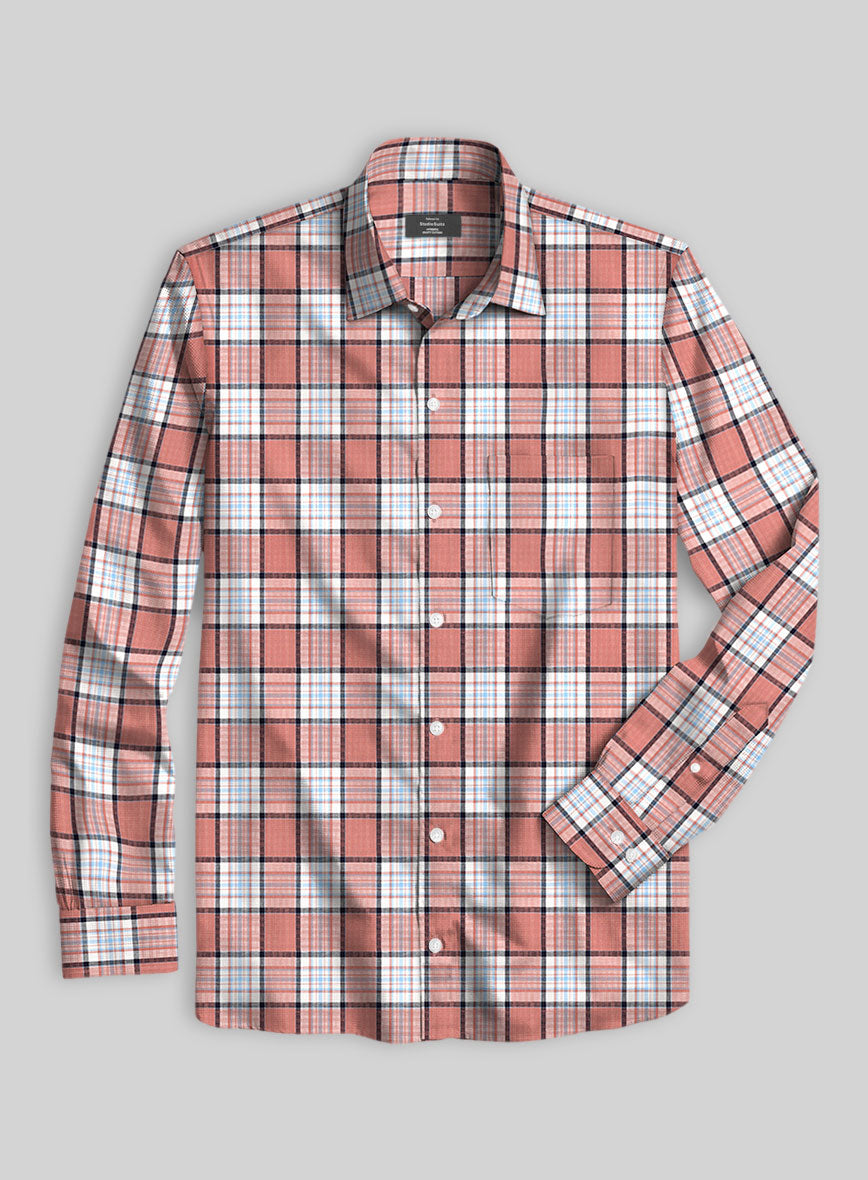 Brickline Check Cotton Shirt - StudioSuits