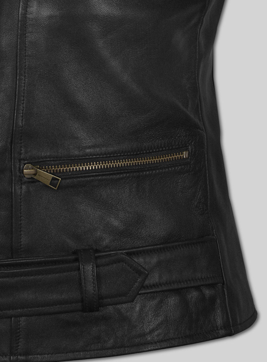 Women's Captain Marvel Leather Jacket - StudioSuits