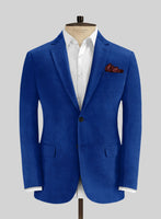 Bright Blue Thick Corduroy Jacket - StudioSuits