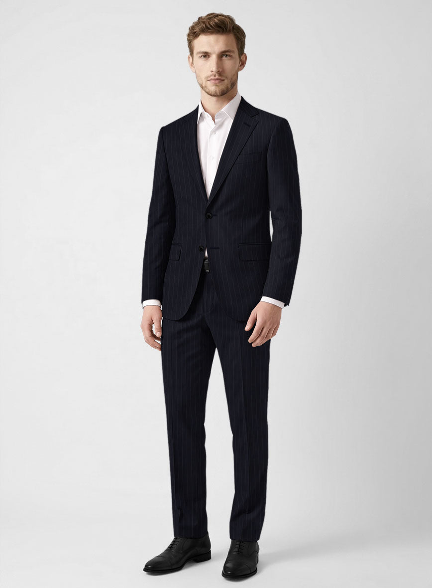 Bristol Blue Chalkstripe Suit - StudioSuits
