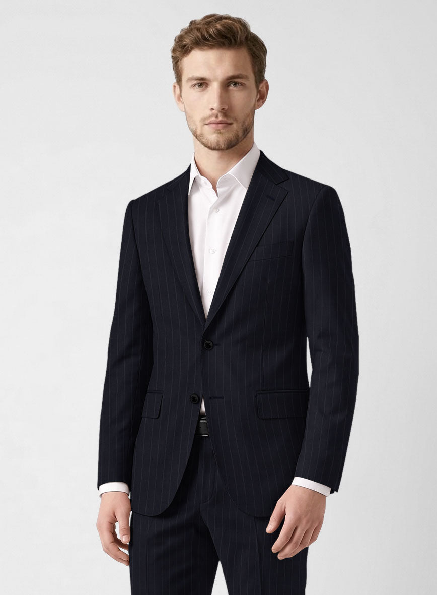 Bristol Blue Chalkstripe Suit - StudioSuits