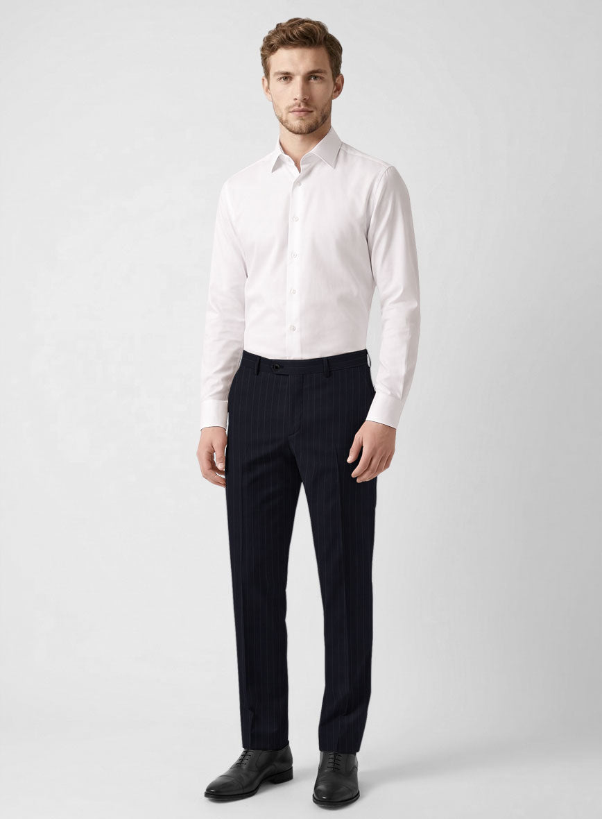 Bristol Blue Chalkstripe Suit - StudioSuits