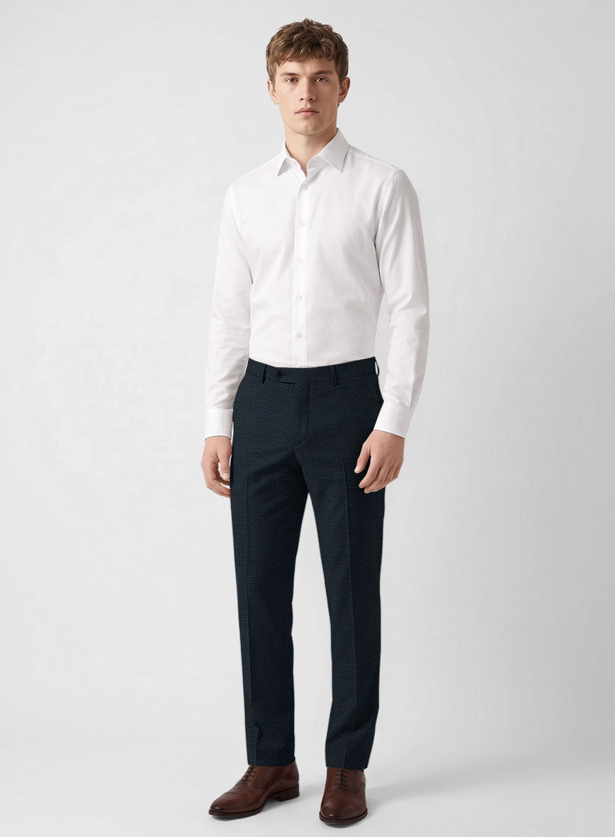 Bristol Bob Weave Teal Blue Pants - StudioSuits