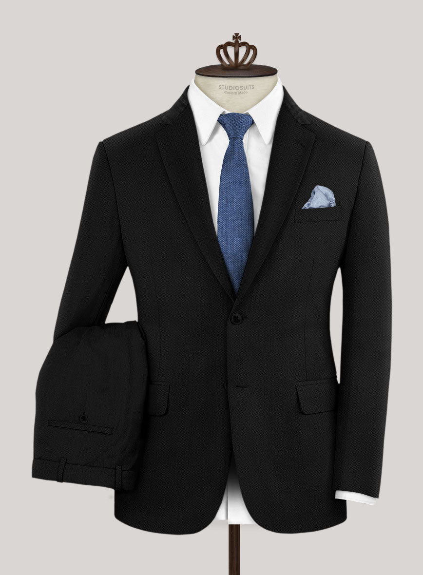 Bristol Lombo Black Suit - StudioSuits