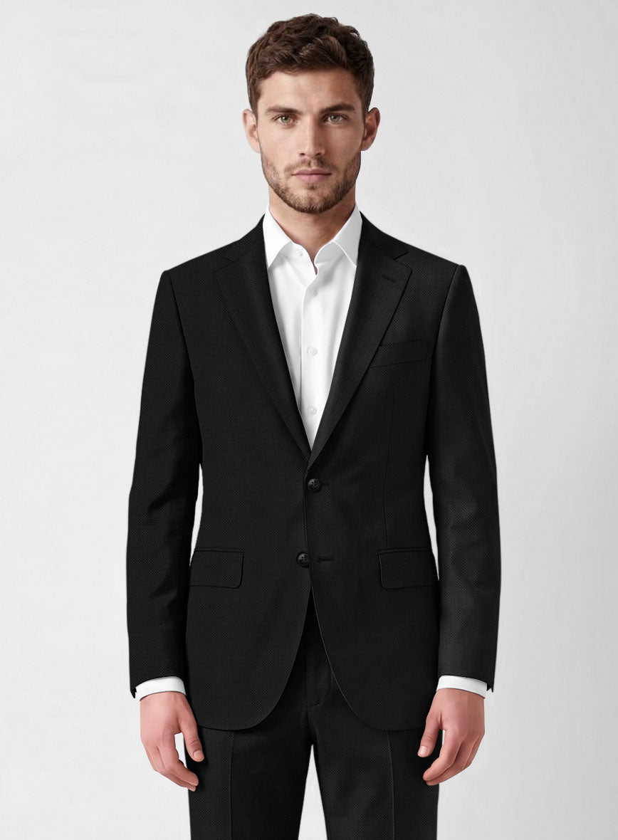 Bristol Lombo Black Suit - StudioSuits